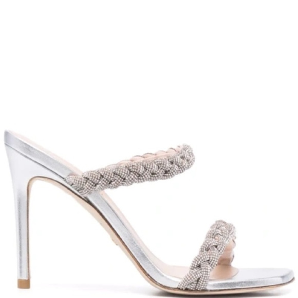 Stuart Weitzman Metallic and Beige Heels - Picture 5 of 7